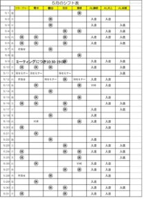 シフト表２６０５LINE用のサムネイル